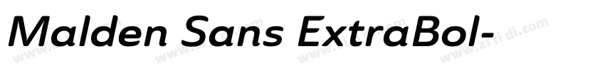 Malden Sans ExtraBol字体转换
